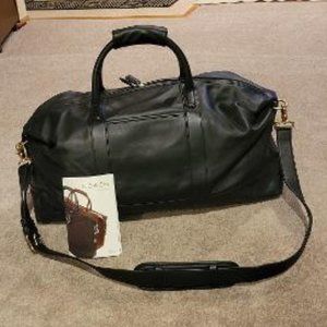 COACH Leather Cabin Bag /Travel Bag / Weekender Bag / Duffle Bag & ID TAG, NEW